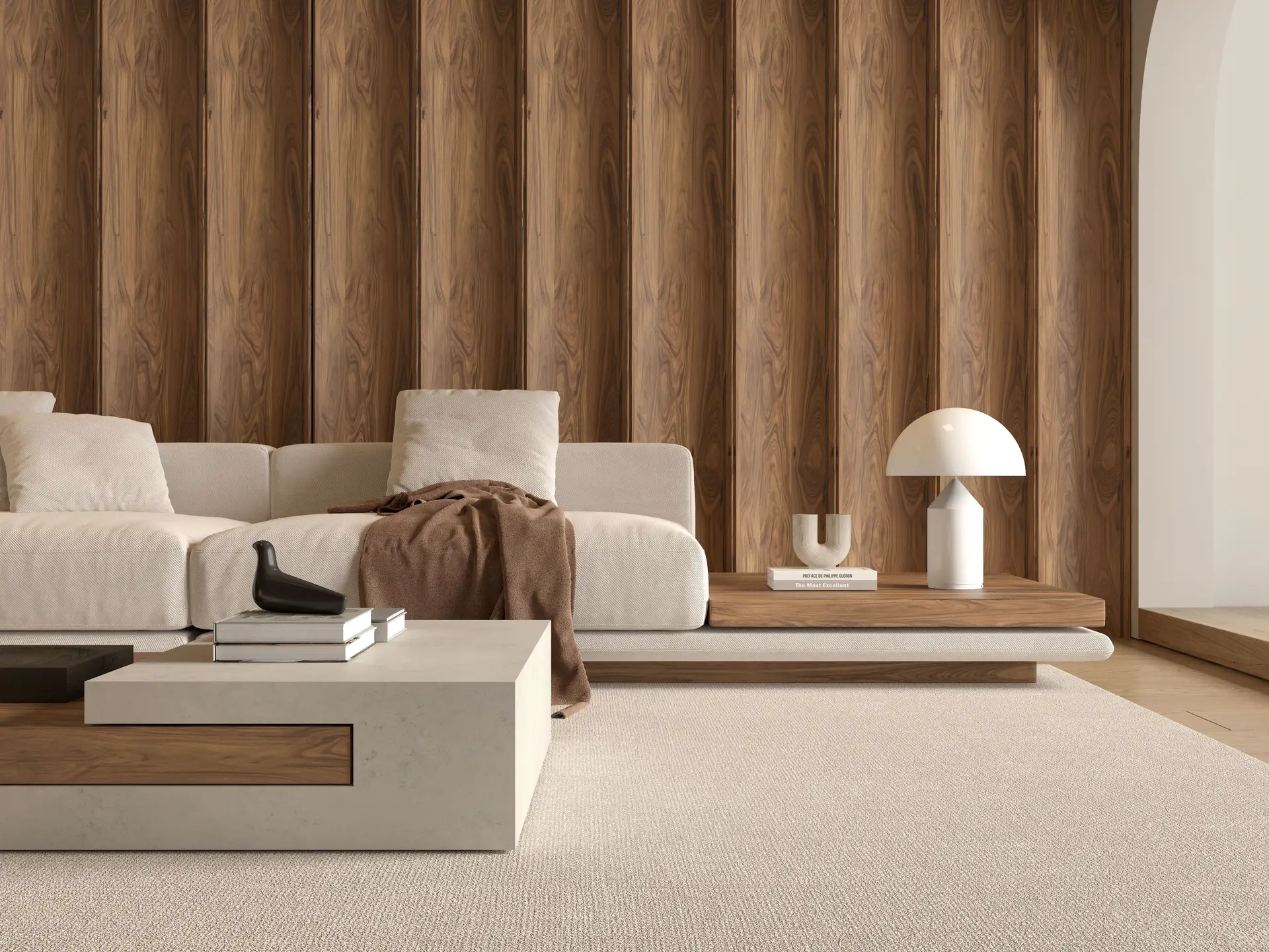 Cashmere Hills Residence minimalist open layout with recessed shadowline details