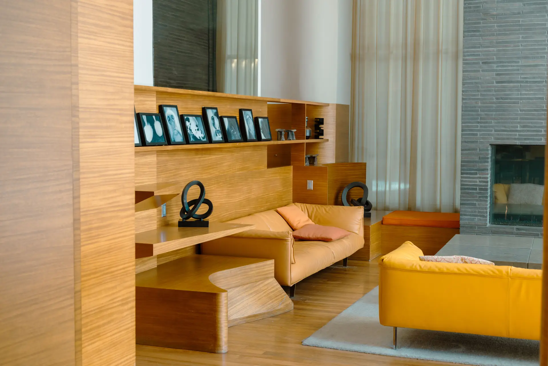 Tactile timber cabinetry and architectural interior light